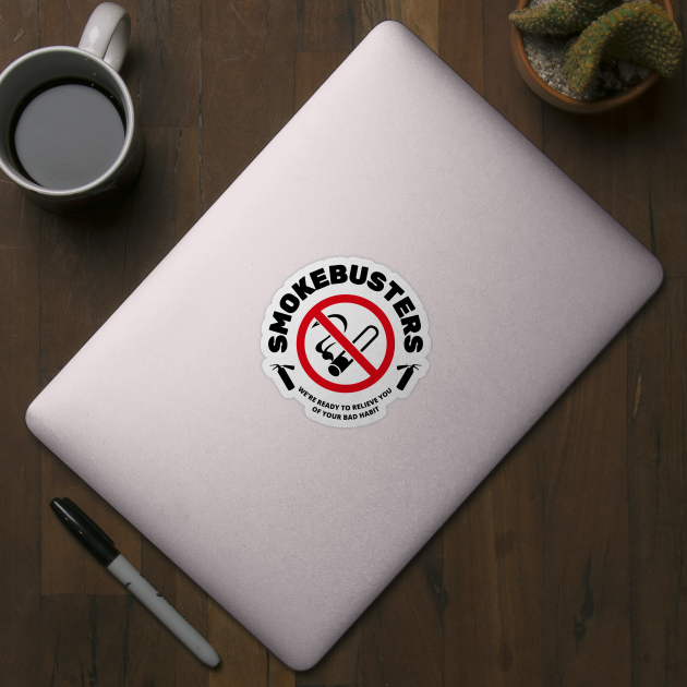 Smokebusters No Smoking Movie Parody Emblem by Movie Vigilante